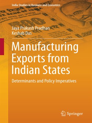 cover image of Manufacturing Exports from Indian States